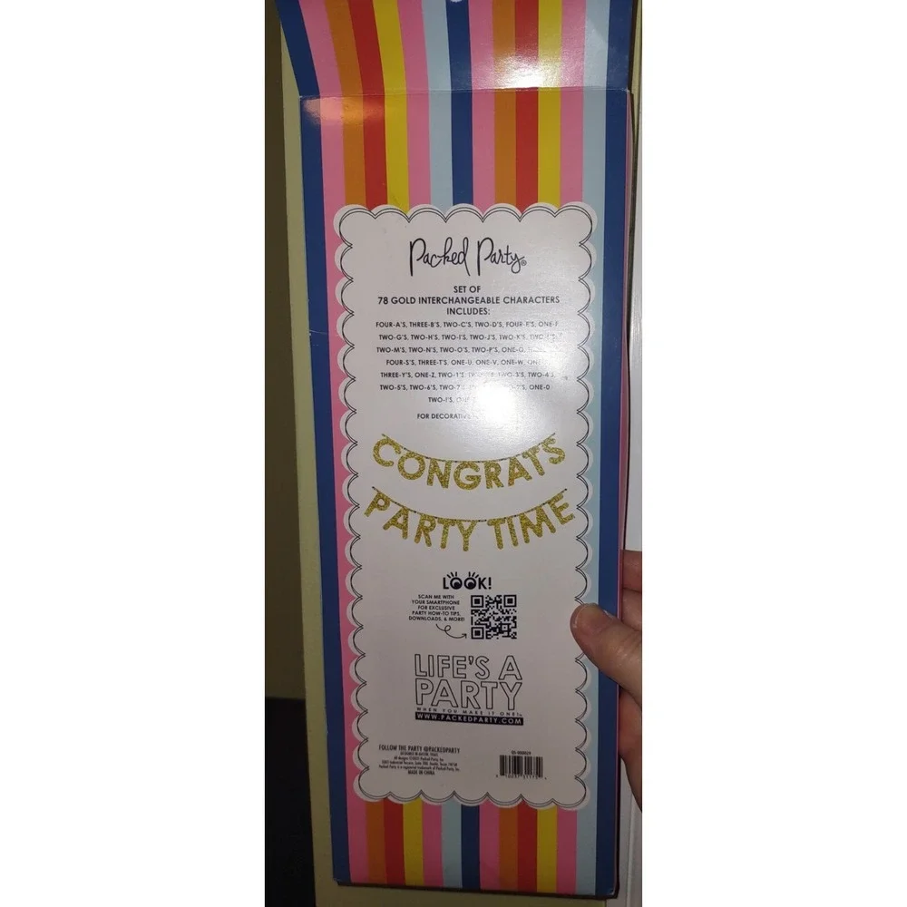Party Decoration Gold Customized Garland HAPPY NEW YEAR/Birthday/Congratulations